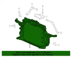 BULKHEAD,FR 71411TLAA52 HONDA