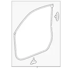 Ручка двери HONDA 72310T2FA01