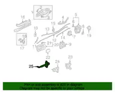 CHECKER COMP,L RR DOOR 72880S5DA01 HONDA