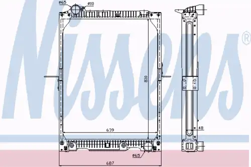 Радиатор кондиционера (конденсатор) NISSENS 62646A