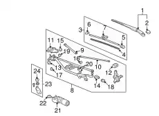 BLADE RUBBER (700 76622SVAA01 HONDA