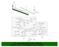 BLADE RUBBER 76622TK6A01 HONDA