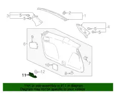 Ручка двери HONDA 84441TLAA01ZA