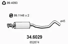 Глушитель 3-ая часть 34.6029 ASSO