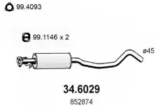 Глушитель 3-ая часть 34.6029 ASSO