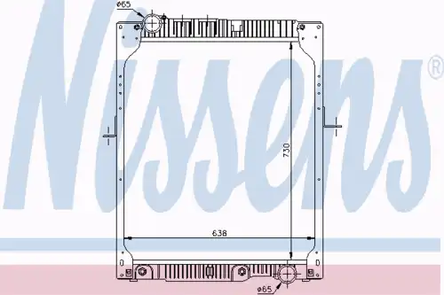 Радиатор кондиционера (конденсатор) NISSENS 62643A