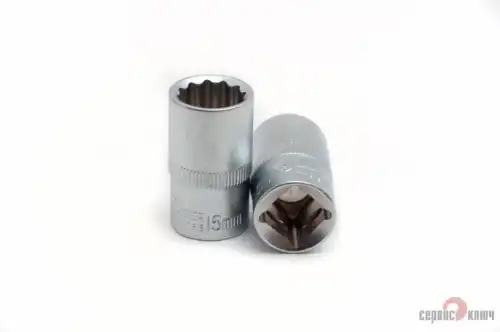 ГОЛОВКА 15 (12 ГРАНЕЙ) (1/2'), СЕРВИС КЛЮЧ 77615
