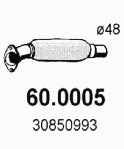 катализатор глушителя Volv 60.0005 ASSO