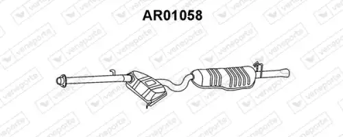 глушитель задняя часть AR AR01058 VENEPORTE
