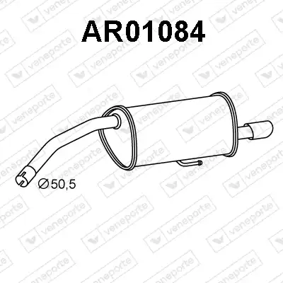 глушитель задняя часть AR AR01084 VENEPORTE