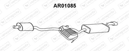 глушитель задняя часть AR AR01085 VENEPORTE