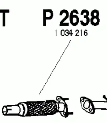 Гофра глушителя FENNO P2638 L= d=