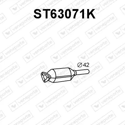 катализатор глушителя VW ST63071K VENEPORTE