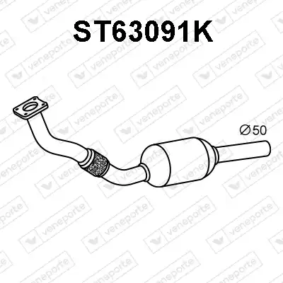 катализатор глушителя VW ST63091K VENEPORTE