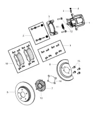 CALIPER-DISC BRAKE 68029890AC CHRYSLER