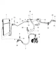 COOLER-CONDENSER AND TRANS COOLER 55038003AF CHRYSLER