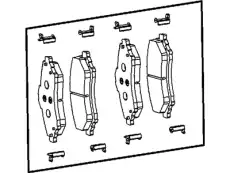PAD KIT-FRONT DISC BRAKE V1013152AB CHRYSLER