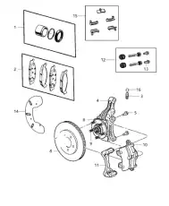 PAD KIT-FRONT DISC BRAKE V1013152AB CHRYSLER