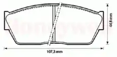 Тормозные колодки дисковые JURID 572180J