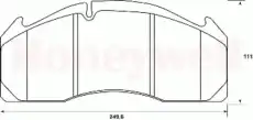 Тормозные колодки дисковые JURID 2912509560