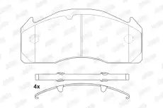 Тормозные колодки дисковые JURID 2912509560