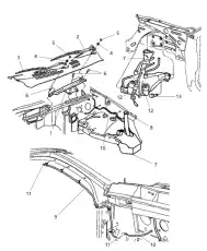 ARM WIPER-WIPER 5012605AB CHRYSLER