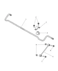 BAR-REAR SUSPENSION 4782872AB CHRYSLER
