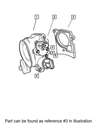 SCREW-THROTTLE POSITION SENSOR 4778462 CHRYSLER
