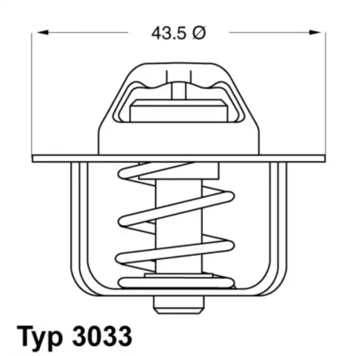 Термостат системы охлаждения WAHLER 3033.78