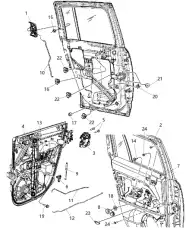Ручка двери CHRYSLER 5115827AF