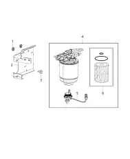 FILTER KI-FUEL/WATER SEPARATOR 68197867AA CHRYSLER