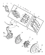 PAD KIT-FRONT DISC BRAKE 5139733AB CHRYSLER