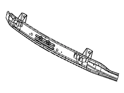 BEAM-FRONT BUMPER 55079392AE CHRYSLER