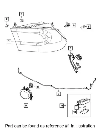 Фара CHRYSLER 68276121AA