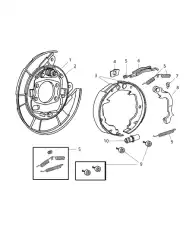 PIN-BRAKE SHOE HOLD DOWN 05191248AA CHRYSLER