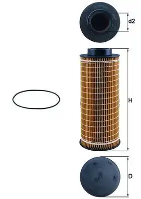 Фильтр масляный KNECHT OX376D