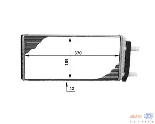 Радиатор печки BEHR 8FH 351 312-481