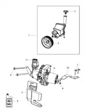 PUMP-POWER STEERING 05181778AB CHRYSLER