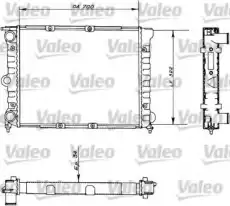 Радиатор системы охлаждения двигателя VALEO 730485