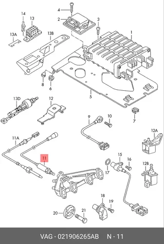 лямбда-зонд VW 021 906 265 AB VAG