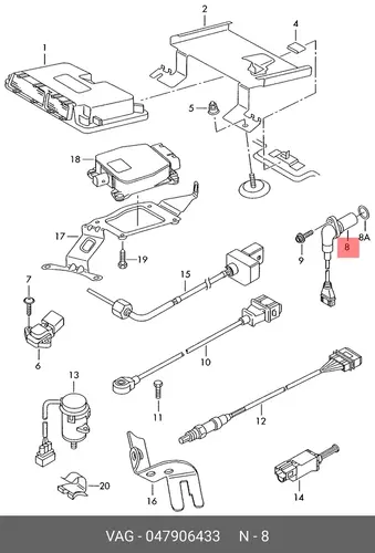Датчик ABS VAG 047 906 433