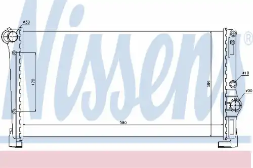 Радиатор кондиционера (конденсатор) NISSENS 68806