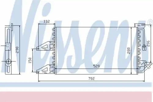 Радиатор кондиционера (конденсатор) NISSENS 94566