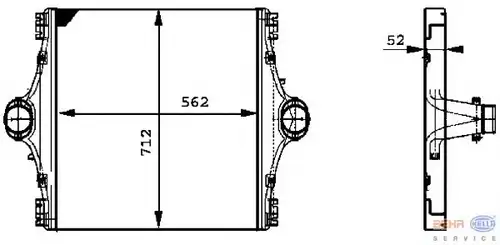 Интеркулер BEHR 8ML 376 724-031