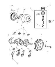 BRG PKG-CRANKSHAFT 05012053AA CHRYSLER