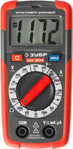  59804 МУЛЬТИМЕТР ЗУБР 'МАСТЕР' МХ-804 ЦИФРОВОЙ