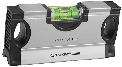 34732-1,0 УРОВЕНЬ STAYER 'PROFI' МИНИ С УКЛОНОМ, 1.0:100