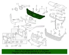 Решетка радиатора HONDA 71121THRA01