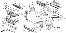 Усилитель бампера HONDA 71130TVAA00