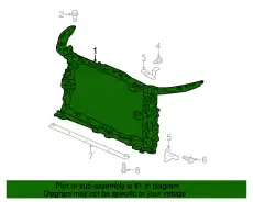 BULKHEAD COMP FR 60400TVAA00ZZ HONDA